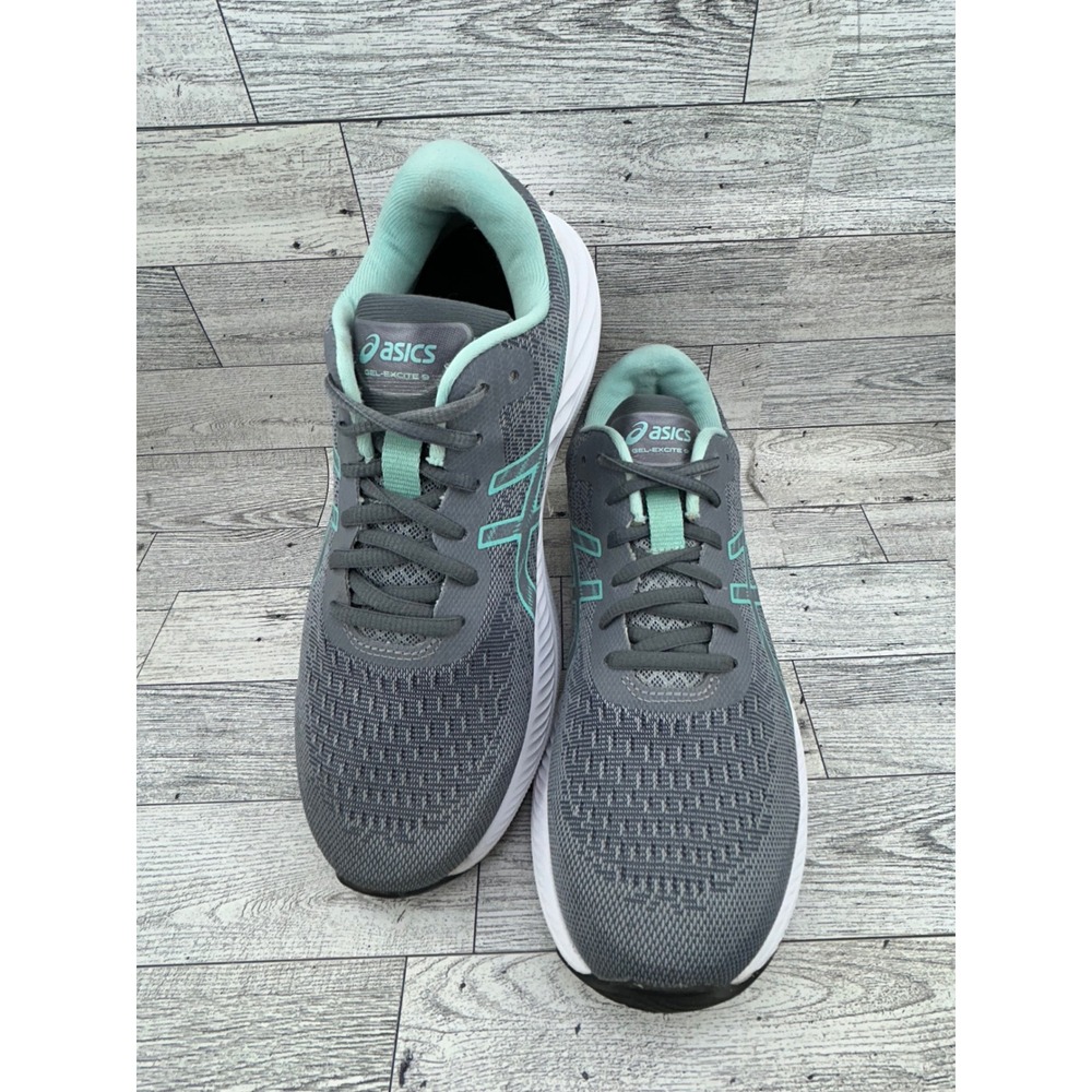 Asics Gel-Excite 9 Women Running‎ Shoes Grey Mint Green 1012B182 Size 8